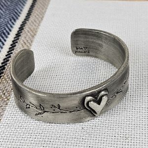 LISA LEONARD Designs Let Love Grow Pewter Cuff Bracelet